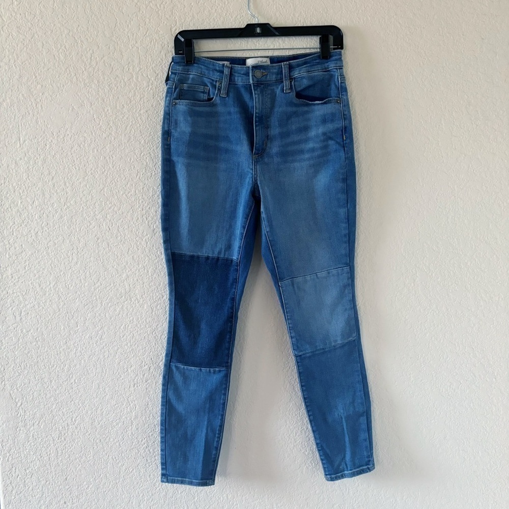Universal Thread patchwork high rise skinny jeans Size 8/29